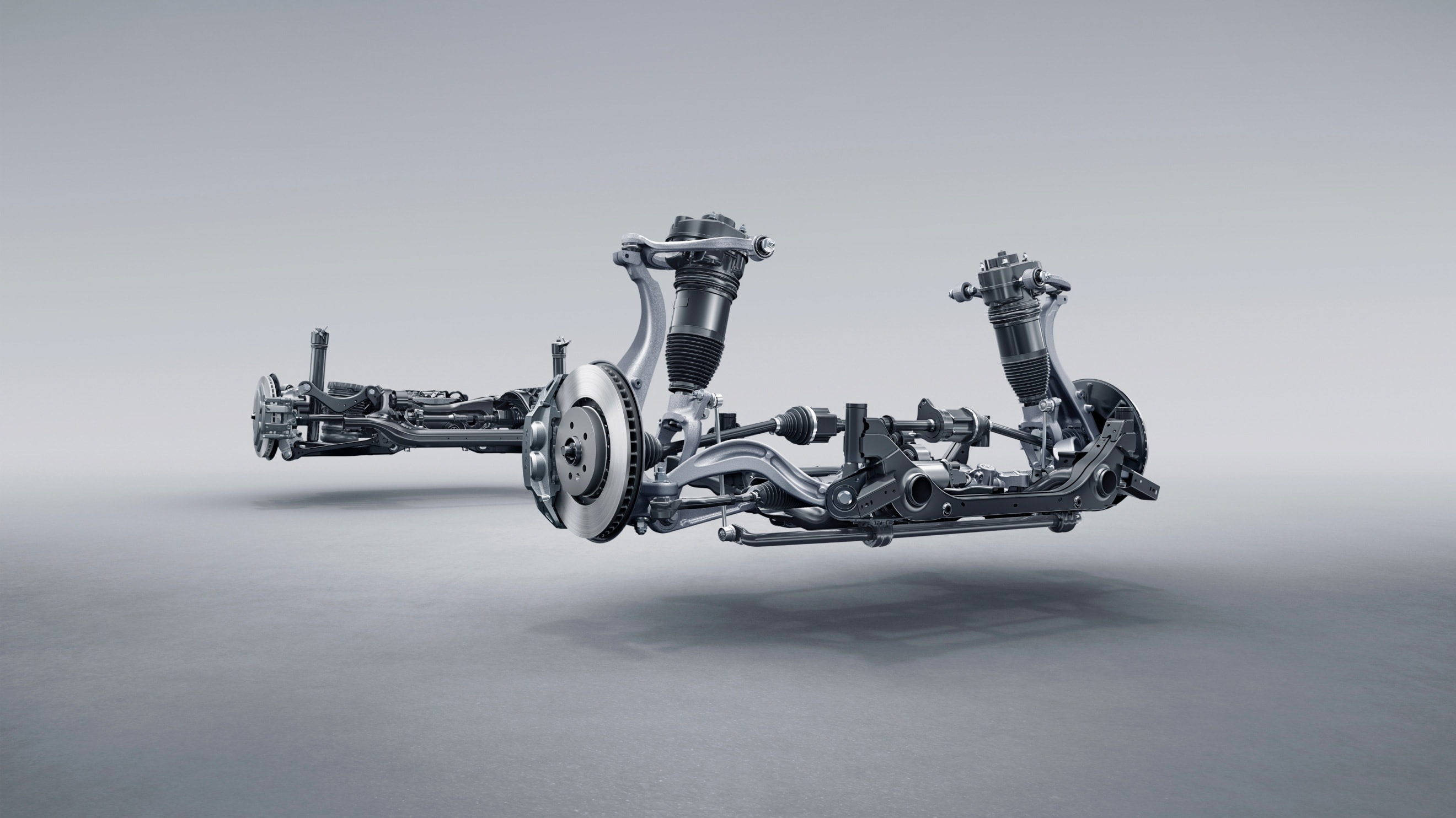 Suspensión neumática inteligente con dos cámaras